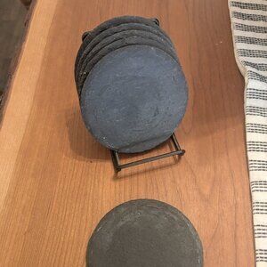 Slate Coasters with Stand